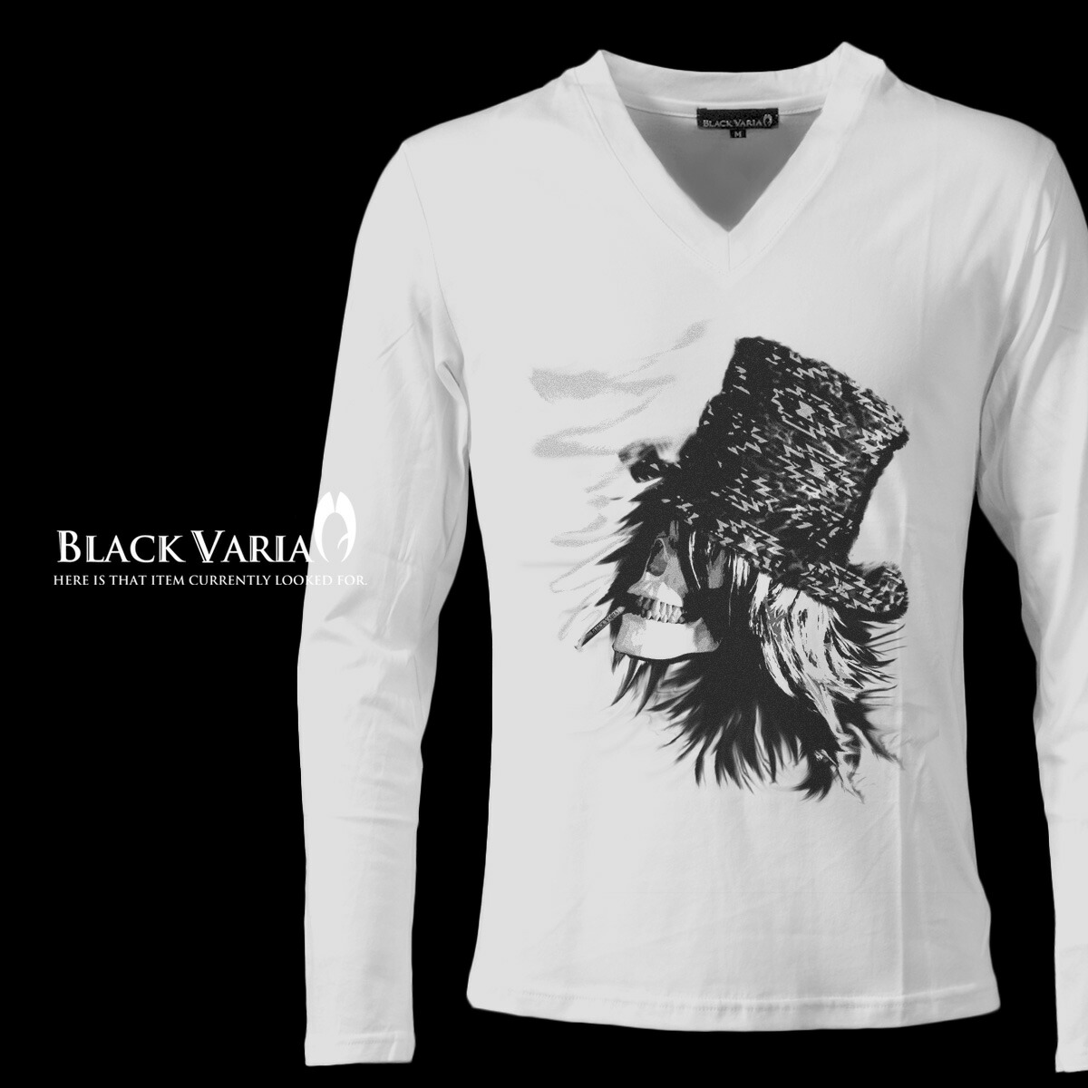 良品　CIVARIZE ドクロ　薔薇　花柄Tシャツ　白　スカルフラワー 良品 CIVARIZE ドクロ 薔薇 花柄Tシャツ 白 スカルフラワー