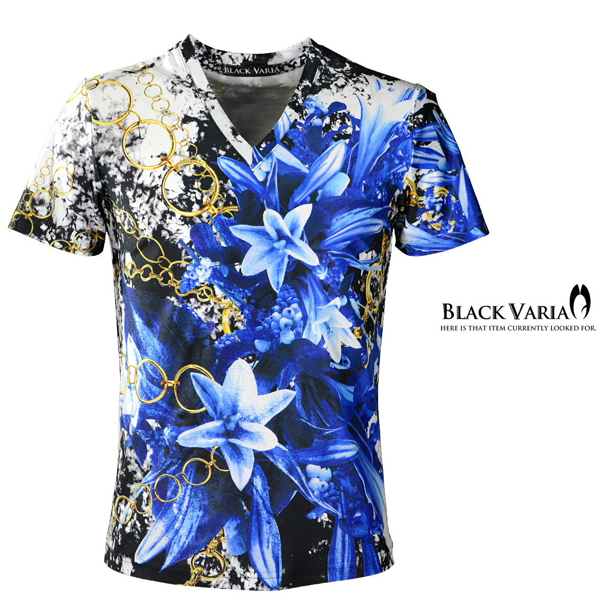 楽天市場】BLACK VARIA ブラックバリア blackvaria Tシャツ 花柄 ユリ