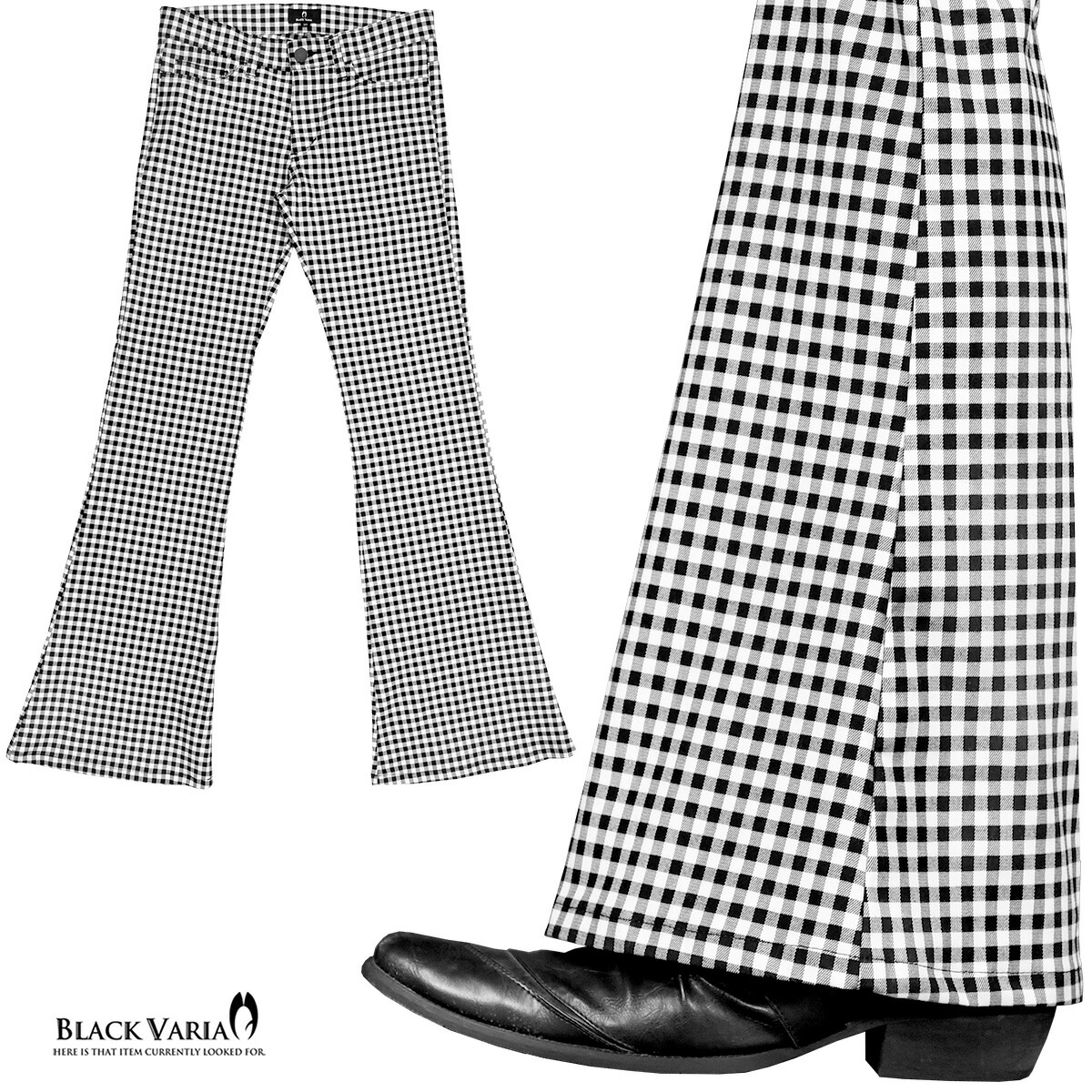 楽天市場】BLACK VARIA ブラックバリア blackvaria ベルボトム