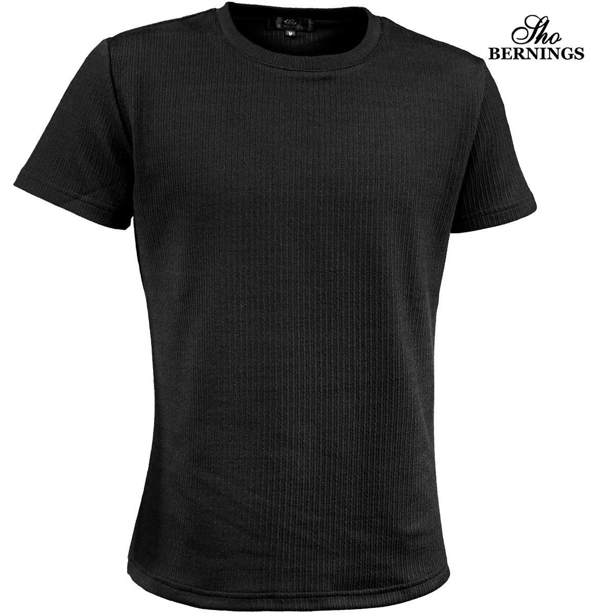 黒 ストライプ リボン 半袖Tシャツ sho-342342-90.jpg