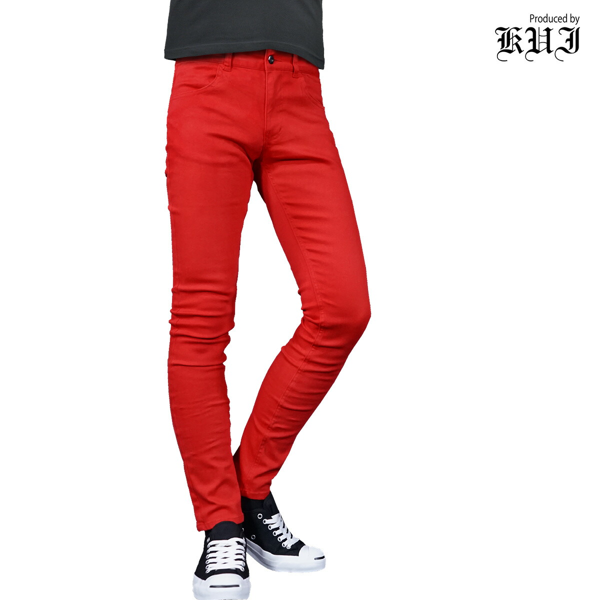 【楽天市場】スキニーパンツ ツイル メンズ スリム タイト ストレッチ ボトムス ロングパンツ mens(レッド赤) 35201：BLACK