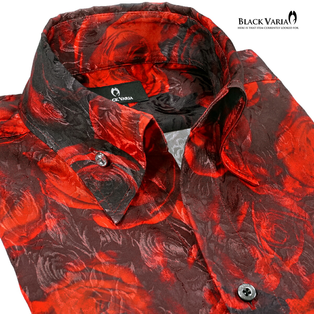 楽天市場】BLACK VARIA ブラックバリア blackvaria サテンシャツ