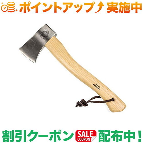 クーポン配布中★(ブッシュクラフト)Bush Craft YANKEEハチェット600 クラシック ヒッコリーハンドル