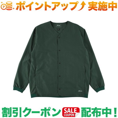 クーポン券別れ別れ中★(ナンガ)NANGA 一点大気圏 COMFY CARDIGAN (GREEN)