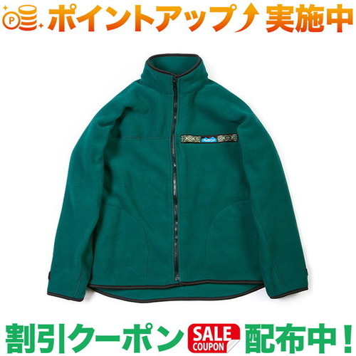 クーポン配布中★(カブー)KAVU フリース F/Z スローシャツ フォレスト M|ジャケット アウター 上着 冬 冬服 メンズ レディース アウトドア 暖かい フリースジャケット 防寒ジャケット 防寒 防寒着 カジュアル キャンプ キャンプウェア 冬ジャケット 冬物 おしゃれ