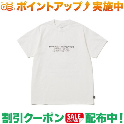 クーポン配布中★(snowpeak)スノーピーク HQ Topographic Map T-Shirt (OFF WHITE)