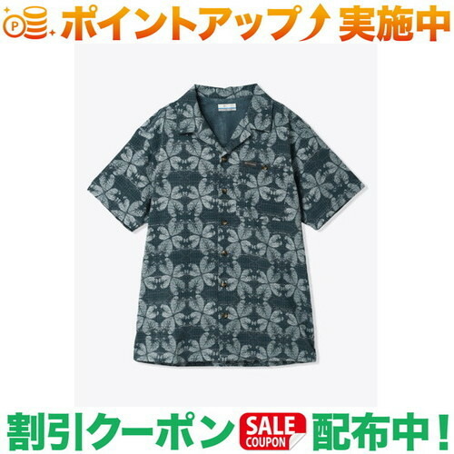 クーポン配布中★(コロンビア)Columbia ユーティライザープリントキャンプシャツ  (Everblue Floreidoscope)