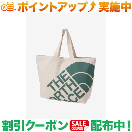 クーポン配布中★(ザ・ノース・フェイス)THE NORTH FACE ランプトートL (ナチュラル×フォリエイジグリーン)