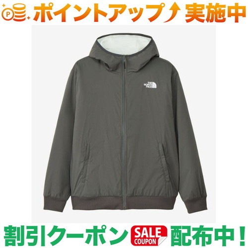 クーポン配布中★(ザ・ノース・フェイス)THE NORTH FACE リバーシブルテックエアーフーディ (グラファイトグレー&times;ホワイトミックスグレー)｜クロスキャンパー