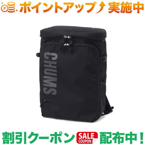 クーポン配布中★(チャムス)CHUMS リサイクルトップオープンスクエアデイパック (Black x Black)