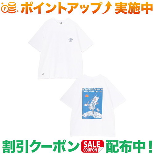 クーポン配布中★(チャムス)CHUMS スペースブービースペースシップポケットTシャツ (White)