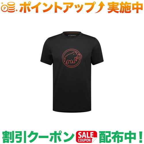 クーポン配布中★(マムート)MAMMUT QD ロゴ プリント Tシャツ アジアンフィット Men (black PRT4)