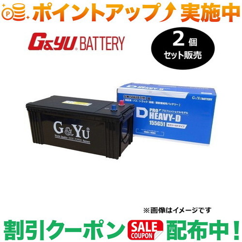 クーポン配布中★(G&Yu) 【2個セット販売】 PRO HEAVY-Dシリーズ SHD-155G51 (セミシールドタイプ 液補充不要 業界初) ※北海道、沖縄県の個人宅様への配送不可 38,610円