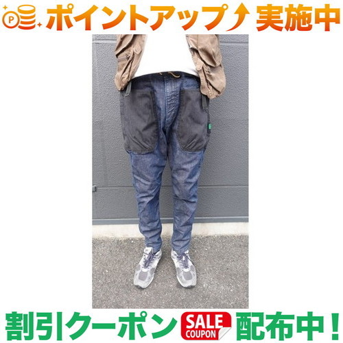 クーポン配布中★(ハクマウンテンサプライ)H.A.K.U MOUNTAIN SUPPLY ハンズフリーロークロッチスキニー (ストーンウォッシュ)
