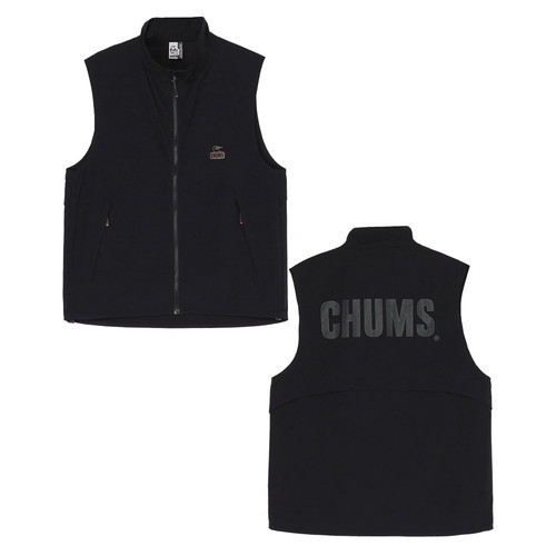 SPECIAL SALE開催中★(チャムス)CHUMS エアトレイルストレッチチャムスベスト (Black)｜クロスキャンパー