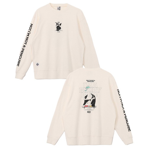 SPECIAL SALE開催中★(チャムス)CHUMS ループパイルアイムアブービーバードクルートップ (Ivory)｜クロスキャンパー