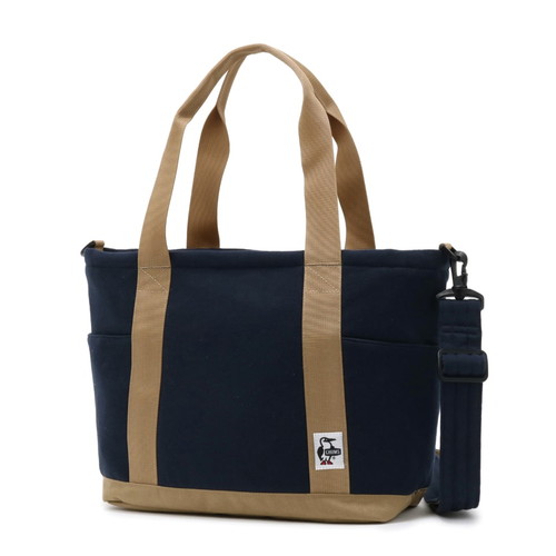 SPRING SALE開催中★(チャムス)CHUMS オープントップトートバッグスウェットナイロン (Navy/Beige)