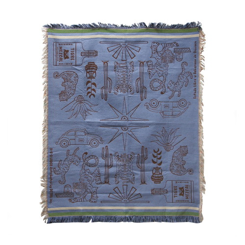 SPRING SALE開催中★(ヒア)HERE by DETAIL OAX Throwket Tiger and more (Blue)