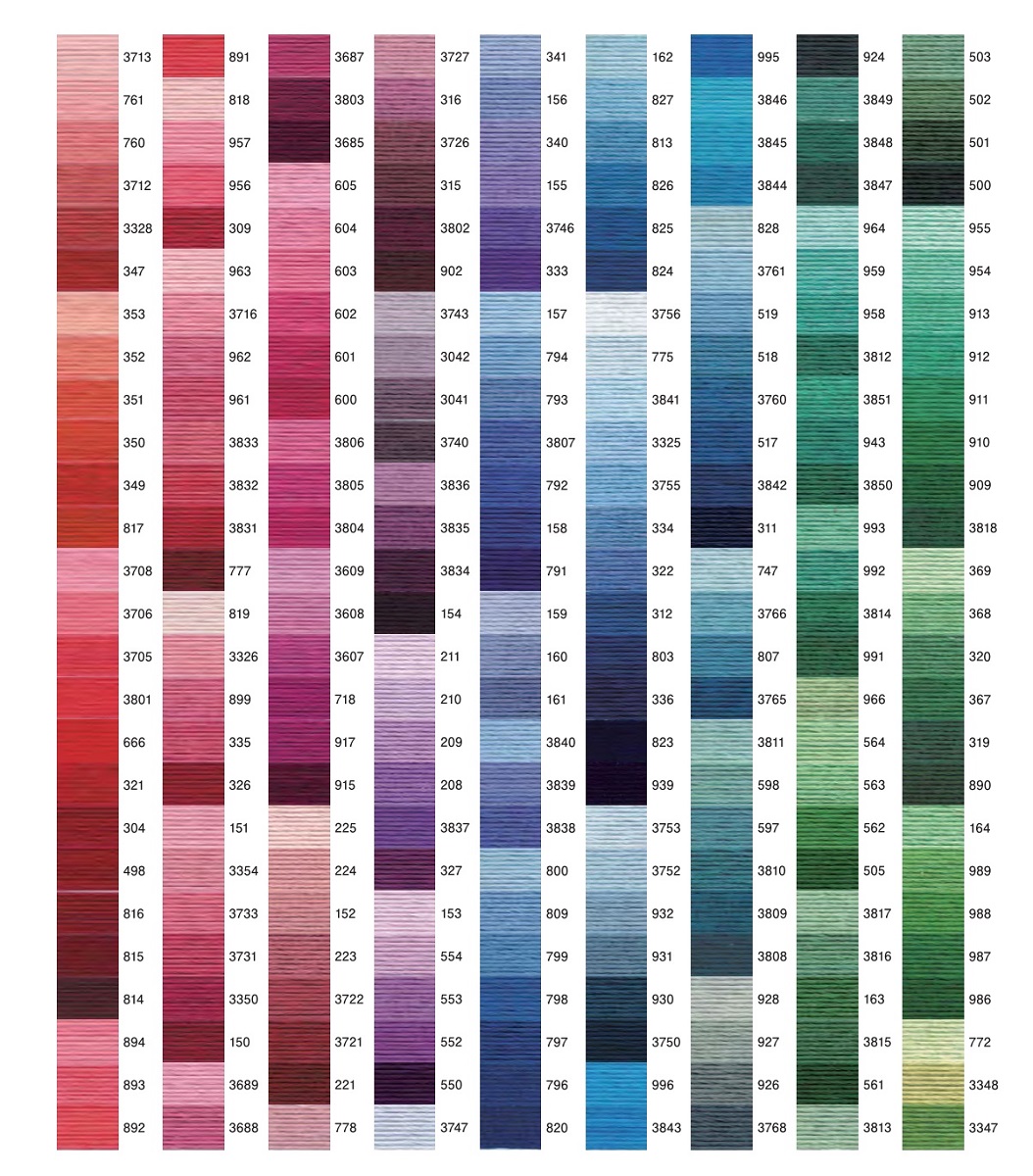 【楽天市場】DMC 25番 刺繍糸 全色セット：クロスステッチ Fabric