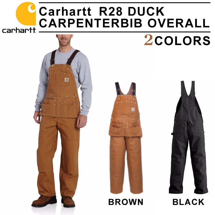【楽天市場】【Carhartt】カーハート R28 ダック カーペンター ビブ オーバーオール メンズ レングス32 DUCK