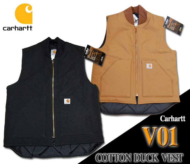 【楽天市場】【送料無料】【Carhartt】V01 カーハート ダック ベストジャケットDuck Vest Arctic-Quilt