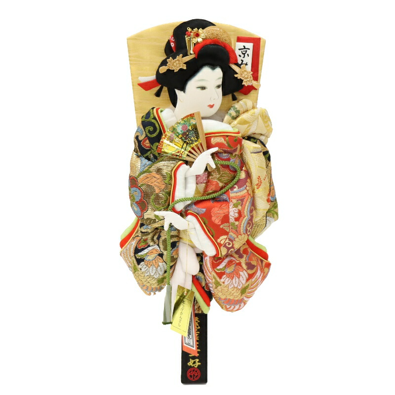 羽子板 羽子板単品 京みやび 13号 高さ42cm 純金鳳凰 匠一好 (2024-tst072) 押絵振袖羽子板 単品（羽子板のみ） お正月飾り