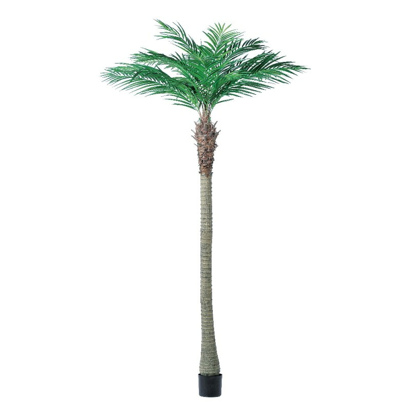 人工観葉植物 アルカパーム (ポット付き) グリーン 高さ240cm (P292-a50875) (代引き不可) インテリアグリーン フェイクグリーン|人形のゆめさき