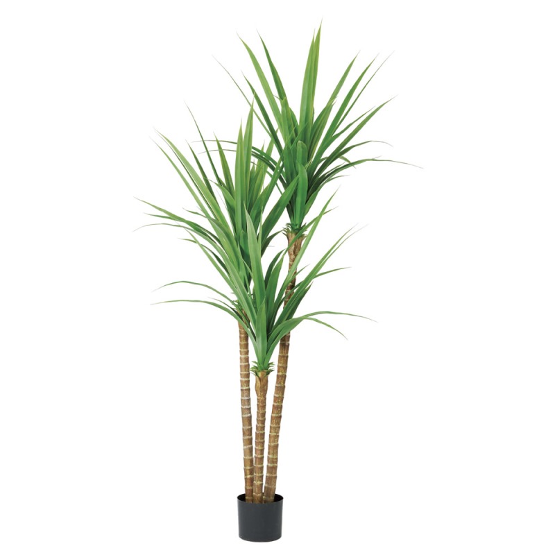 人工観葉植物 ハワイアングラスツリー （ポット付き） グリーン 高さ203cm （P291-a51075) （代引き不可） インテリアグリーン フェイクグリーン｜人形のゆめさき