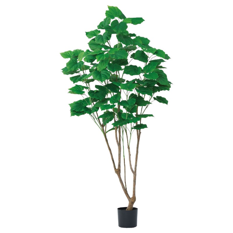 人工観葉植物 ウンベラータ (ポット付き) グリーン 高さ180cm (P276-a51106) (代引き不可) インテリアグリーン フェイクグリーン