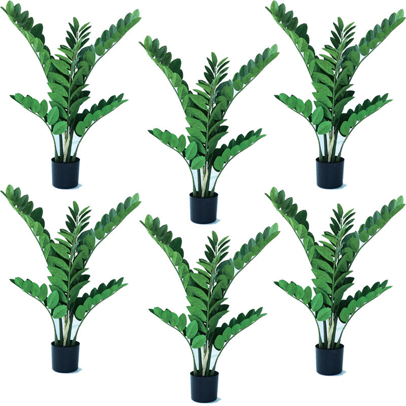 人工観葉植物 ザミオクルカス ポット 70（6個入り）992750 観葉植物 （代引き不可） インテリア フェイクグリーン 造花 WREATH （p31） 36,972円