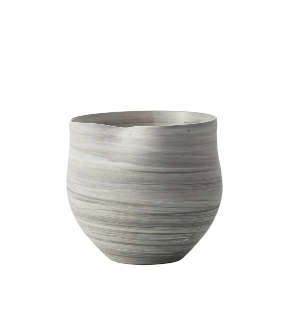 花瓶 フラワーベース Ceramic Display melanger メランジェ mix matt gray （1個入り） [171-582-181] [p58] 磁器/練り込み （代引き不可） インテリア ディスプレイ｜人形のゆめさき
