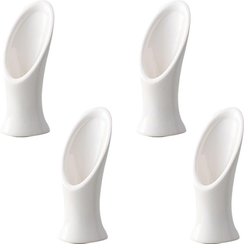 花瓶 フラワーベース Funeral oblique オブリーク white （4個入り） [359-001-100] [p108] 陶器 （代引き不可） インテリア ディスプレイ
