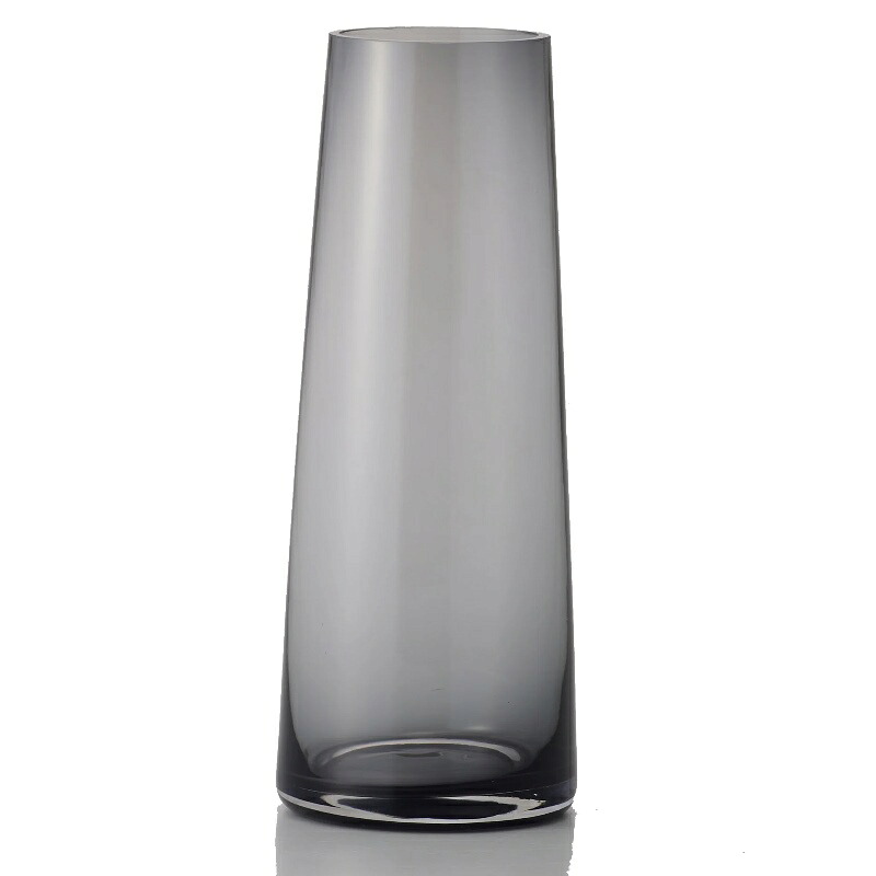 花瓶 フラワーベース Glass Flower+ conicaglass コニカグラス gray （1個入り） [777-757-810] [p12] ガラス （代引き不可） インテリア ディスプレイ