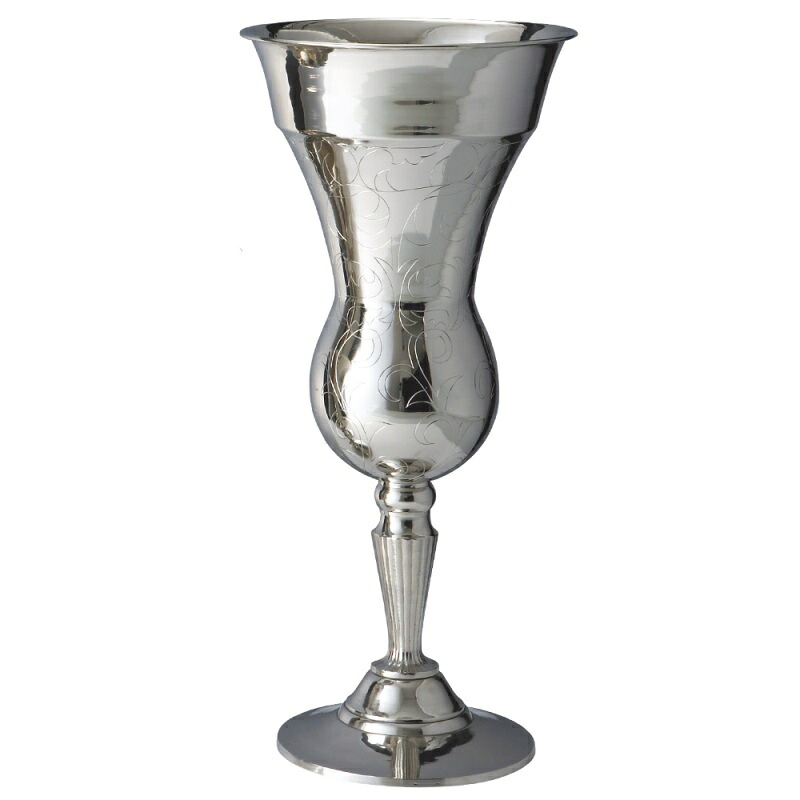 花瓶 フラワーベース CERAMIC VASE TRADITIONAL Brass ブラス silver （1個入り） [594-205-703] [p152] 真鍮 （代引き不可） インテリア ディスプレイ