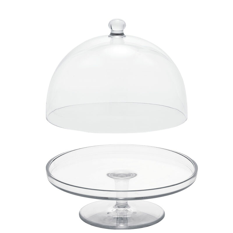 クリアドーム Polycabonate PC compote ピーシーコンポート clear カバー付き （1個入り） [934-001-000a] [p146] ポリカーボネート （代引き不可） キッチン インテリア ディスプレイ｜人形のゆめさき