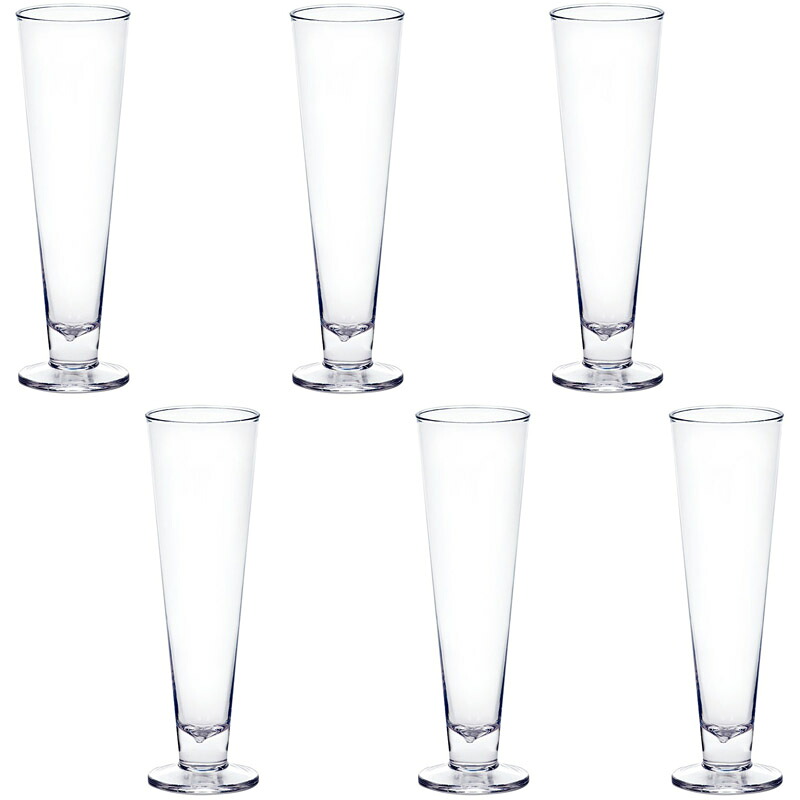 水飲み型軍事基地 Polycabonate マイコン pilsner ピーシーピルスナー clear （6個入り口・入口） [940-004-000] [p142] ポリカーボネート （代引っ張ること不可） 勝手もと 室内装飾 見せびらかす