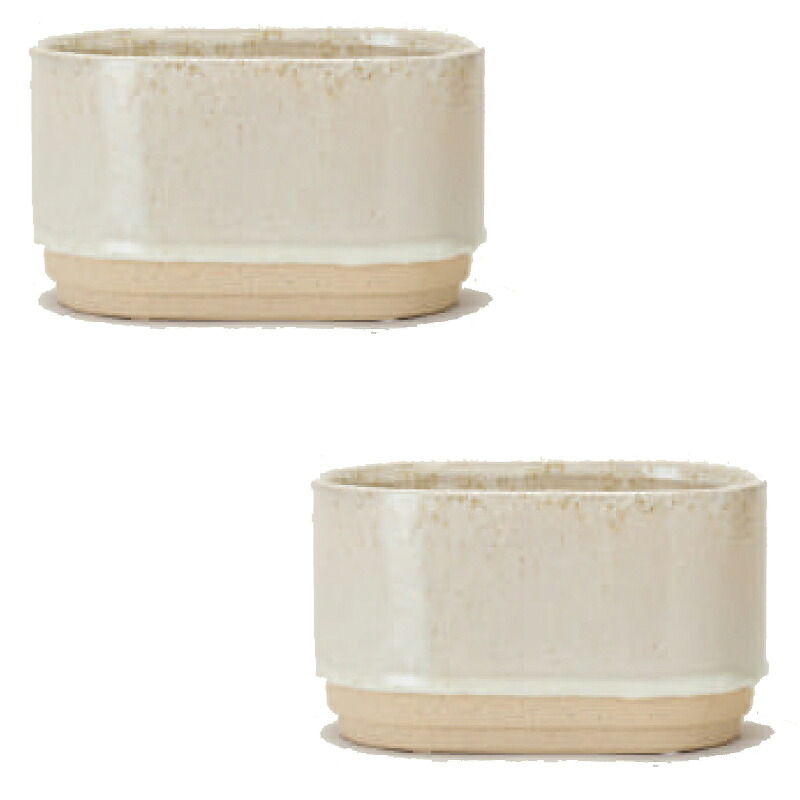 花・観葉植物用ポット ラダナ 20 ceramic （2個入り） 26013 プランタータイプ （代引き不可） ミニ鉢カバー FARM （p43）