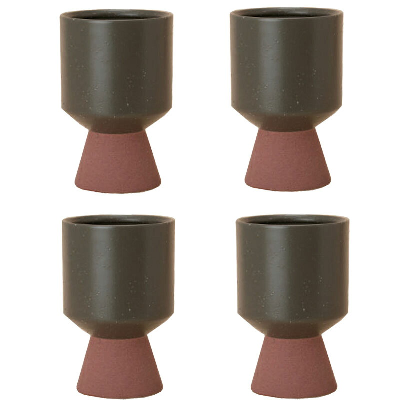 花・観葉植物用ポット スヴェア 20 H ceramic （4個入り） 40112 鉢タイプ （代引き不可） 小型鉢カバー FARM （p39）