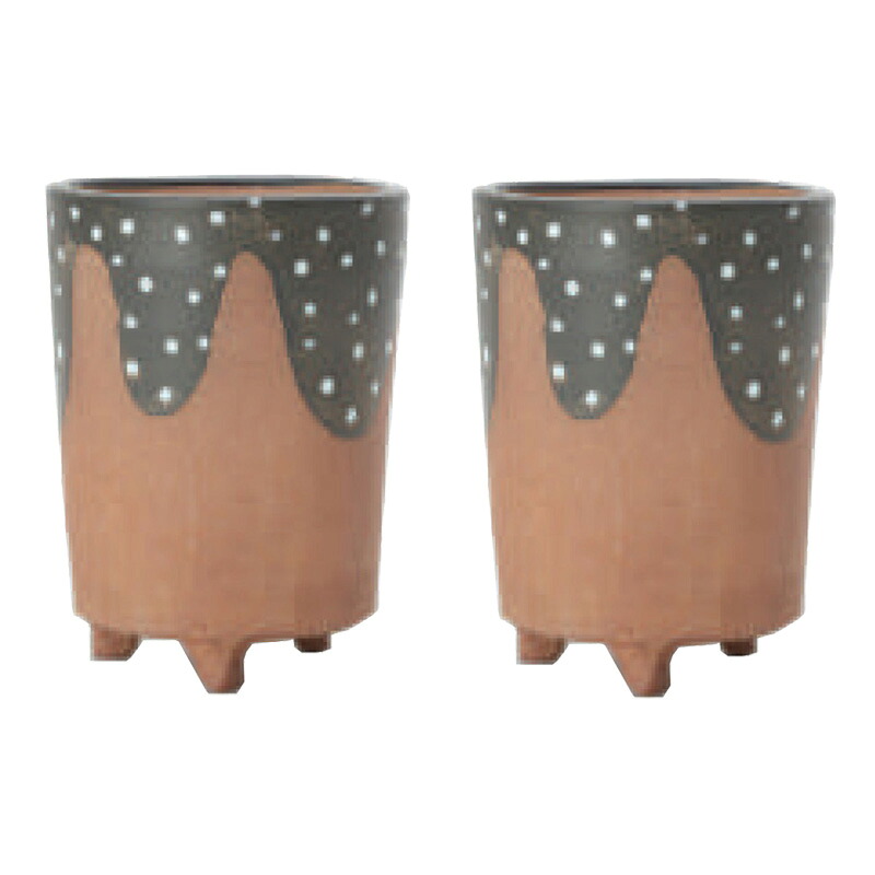 花・観葉植物用ポット グン 15 ceramic （2個入り） 71101 鉢タイプ （代引き不可） ミニ鉢カバー FARM （p85）