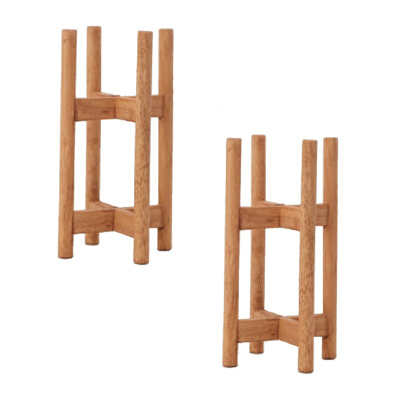 花・観葉草木用ポット 木材照明ランプ トール 丸脚 15 stand （2個入り口・入口） 77133 木製 （代引っ張ること不可） 照明ランプ FARM （p167）
