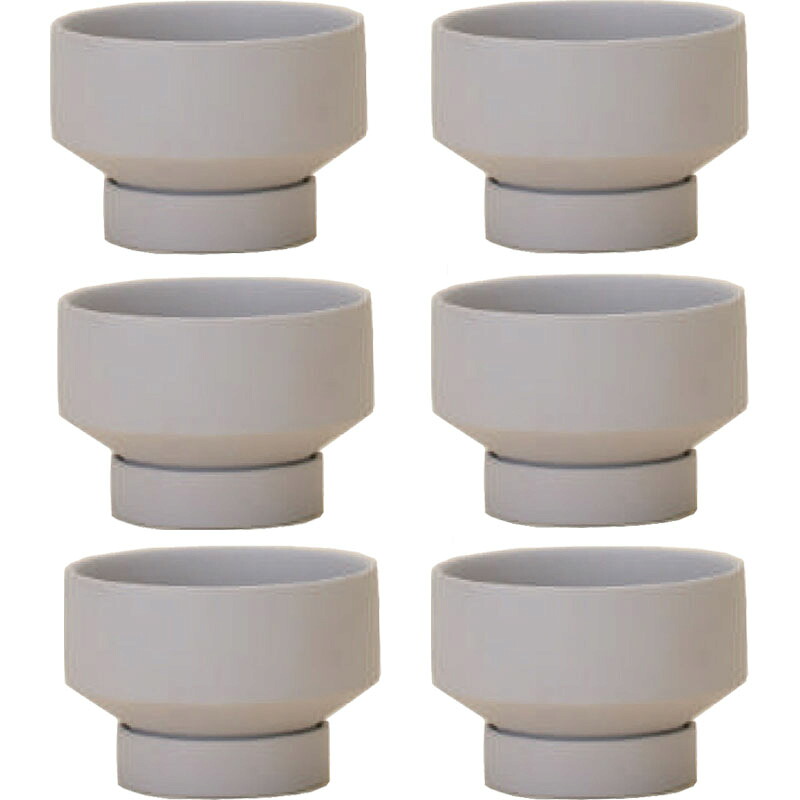 花・観葉草木用ポット サンナ 8 H ceramic （6個入り口・入口） 84046 受皿付き添い人 （代引っ張ること不可） ミニポット プランター FARM （p15）