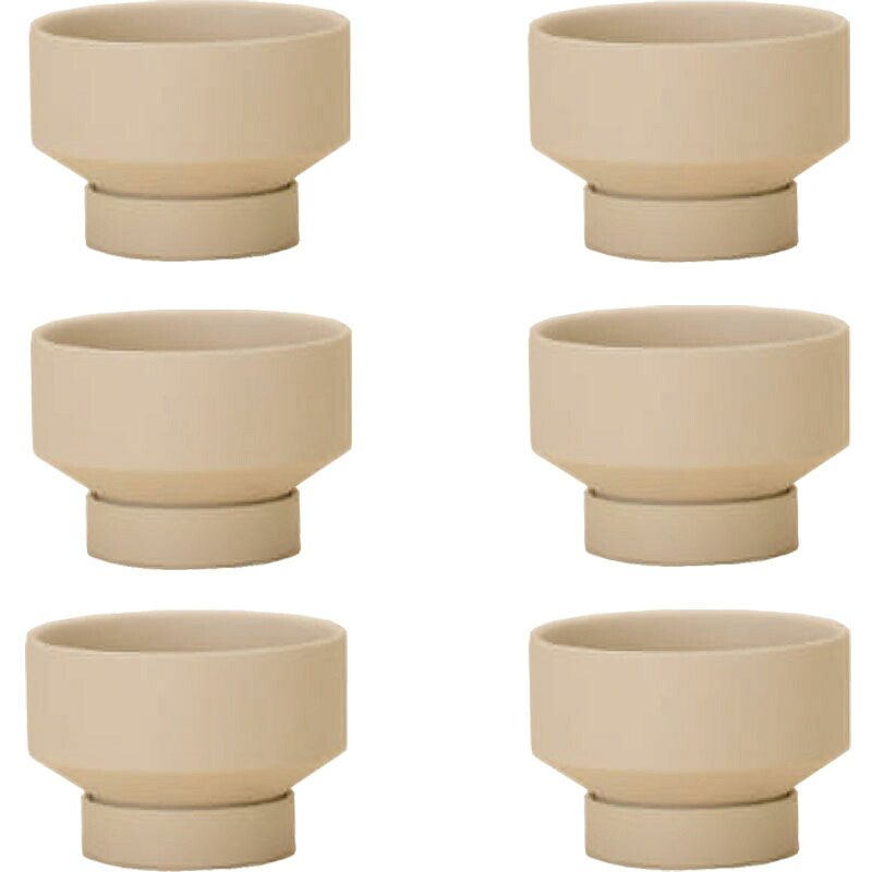 花・観葉草木用ポット サンナ 8 L ceramic （6個入り口・入口） 84049 受皿付き添い人 （代引っ張ること不可） ミニポット プランター FARM （p15）