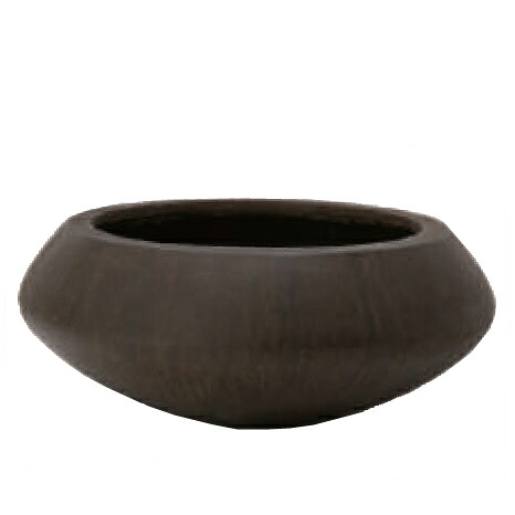 花・観葉植物用ポット ジルダ 15 アンティークブラウン ceramic （1個入り） 94009 お盆タイプ （代引き不可） 大型鉢カバー FARM （p98）