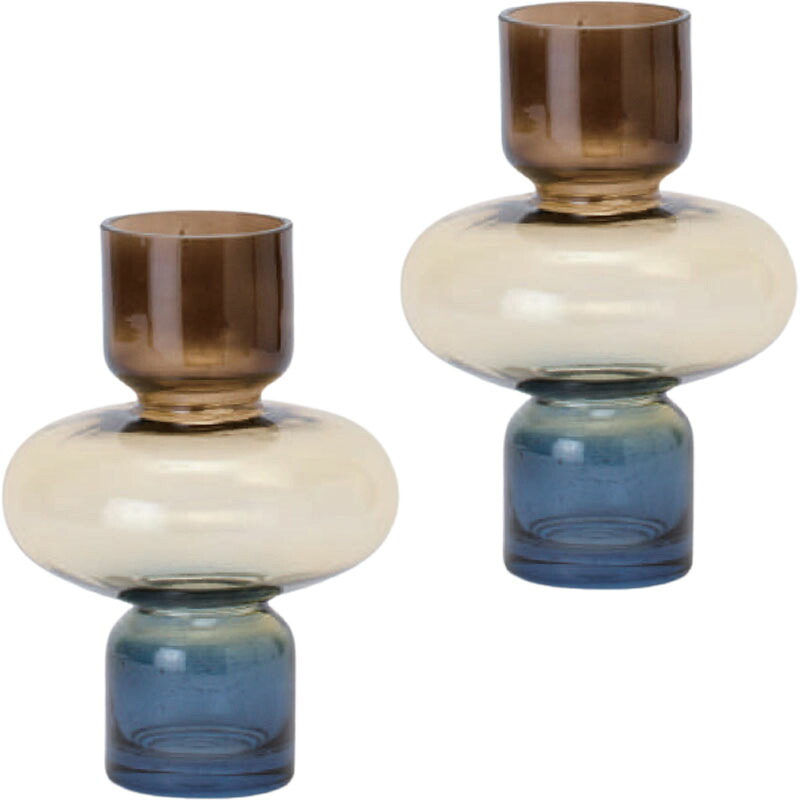 花・観葉草木用ポット アルマ 17 glass （2個入り口・入口） 67011 花立て （代引っ張ること不可） 小型大きさ 御花軍事基地 FARM （p284）