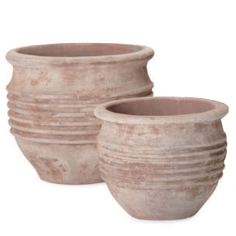 花・観葉植物用ポット テラアストラ リゲル 2/SET/B M/S（MS各1個入り計2個セット）as-r28x2se [KTp243] M・Sセット （代引き不可）ホテル・オフィスビル・店舗 エクステリア インテリア｜人形のゆめさき