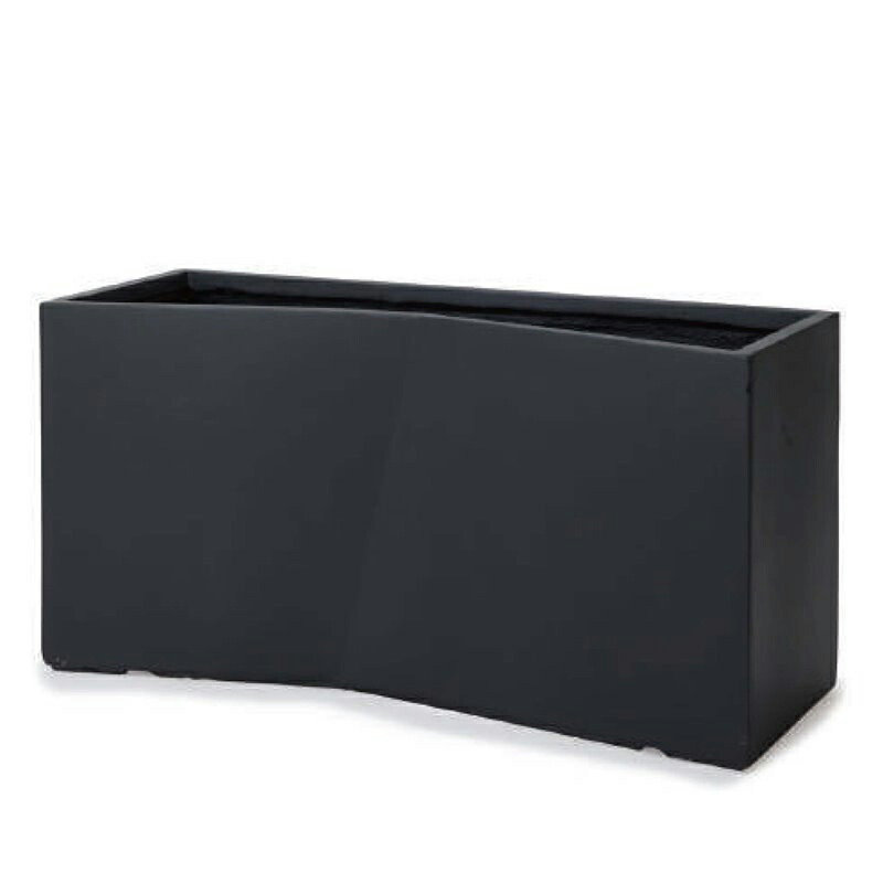 花・観葉草木用ポット 衣料繊維粘土 ラムダ スラントLS R 90/F 黒（1個入り口・入口）fm-1srk90e [KTp177] 特大プランター （代引っ張ること不可）泊まり・執務室大建築・バス発着場 室内装飾 エクステリア