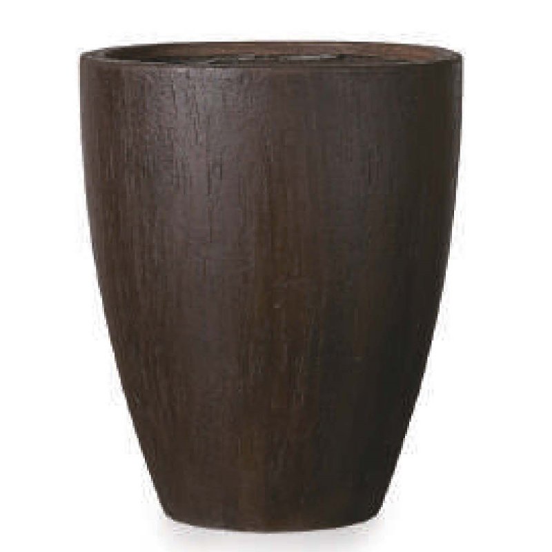 花・観葉植物用ポット ファイバーストーン カプリ ベアルート L 46/B ブラウン（1個入り）fs-r03c46e [KTp69] 大型鉢カバー （代引き不可）ホテル・オフィスビル・店舗 インテリア エクステリア