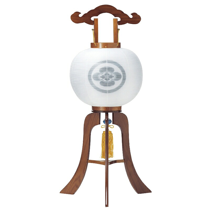 盆提灯 岐阜提灯 置き提灯 家紋入 行灯 12号 けやき 高さ91cm (P32)(10627) 水雷球 電気コード式 初盆 新盆 お盆 27,684円
