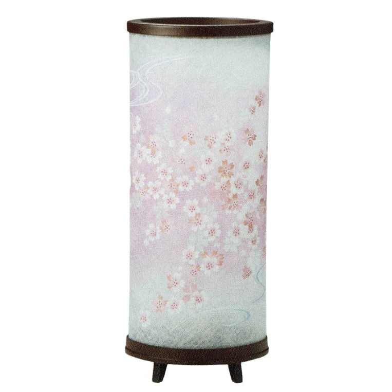 盆提灯 岐阜提灯 置き提灯 創作提灯 おとわ1号（桜） 紫檀色 廻転 高さ54cm (P4)(2175) 水雷球 電気コード式 初盆 新盆 お盆｜人形のゆめさき