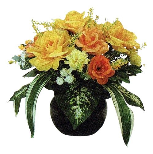 盆提灯 岐阜提灯 花タイプ グランドルミナスSTD ハーモニー小町 高さ35cm (P26)(23770) 七色LED 電気コード式 初盆 新盆 お盆|人形のゆめさき